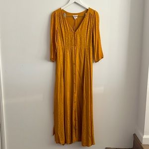Sezane silk maxi dress